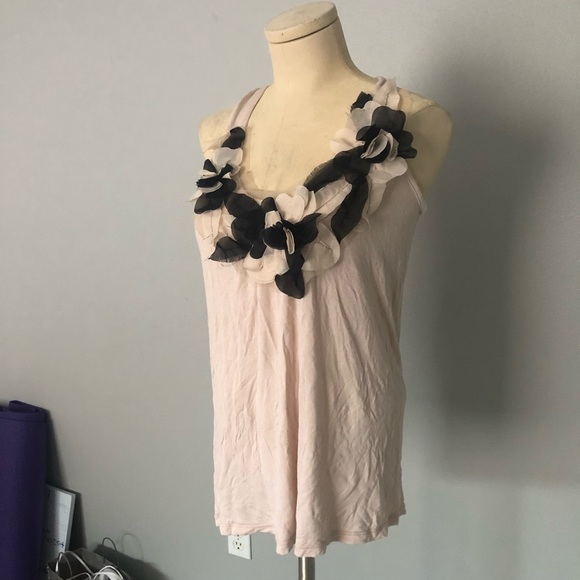 Nude floral top - Picture 7 of 8